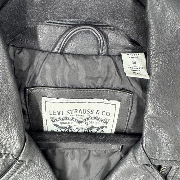 Levi's Classic Faux Leather Asymmetrical Moto Jacket - Picture 5 of 6